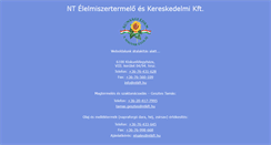 Desktop Screenshot of ntkft.hu